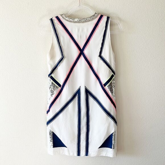 Sass and Bide 100% Silk Embroidered Beaded Sequin Shift Dress - Picture 6 of 15